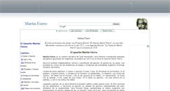 Desktop Screenshot of martinfierro.org